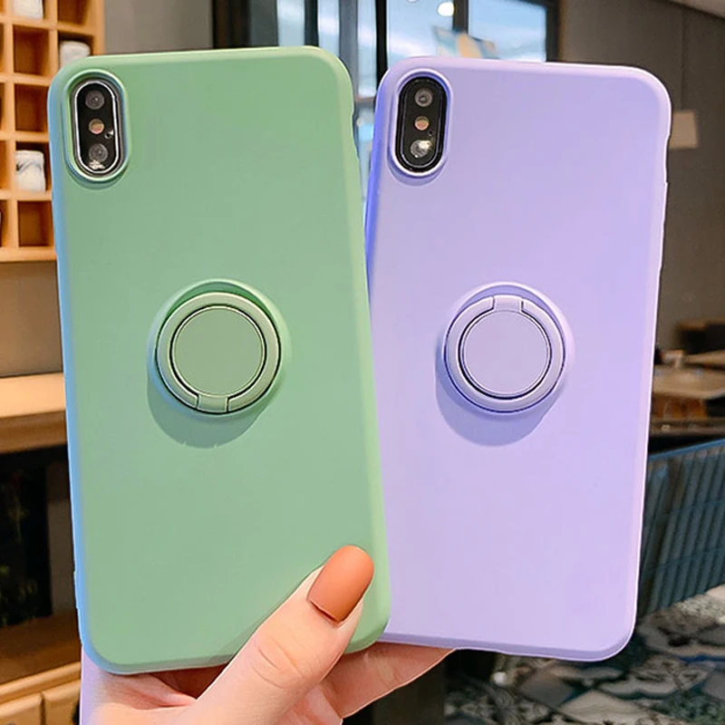 Мягкий силиконовый чехол для iPhone 11 Pro iPhone11 XS Max 6Plus 7Plus 8Plus XR X 7 8 6 S 6 S Plus силиконовый чехол-подставка