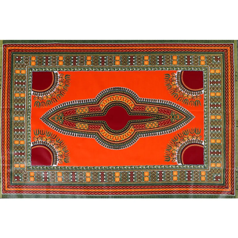 2019 оранжевый цветок геометрический батик печатная ткань Обычная Текстура