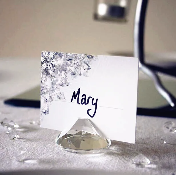 Бесплатная доставка 10 шт./лот (кристалл в форме алмаза) место держатель карты