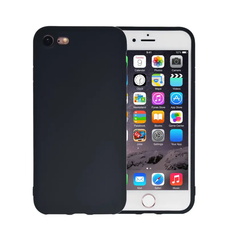Роскошный силиконовый чехол цвета металлик без рисунка для смартфонов Apple iPhone 5 5s