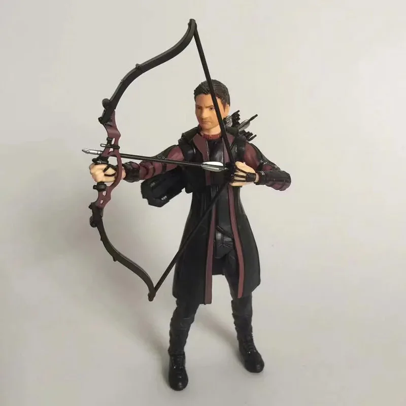 A with box Чудный Фильм Мстители 4 эндигра SHF черная Widow Hawkeye Бартон фигурка игрушки кукла для подарка - Цвет: A with box