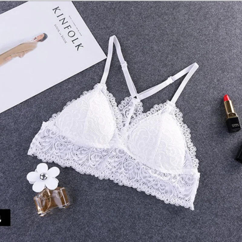2018 без косточек для женщин тонкий хлопок кружево черный белый цвет Y-line бретели