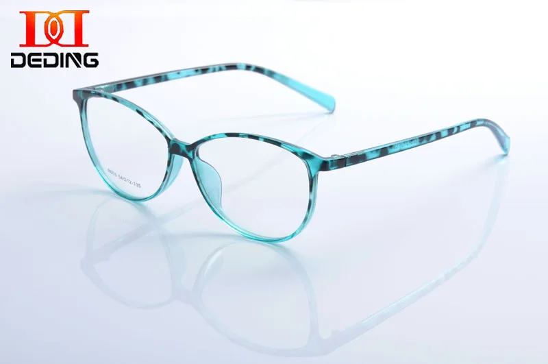 Новые стильные ретро овальные очки оправа прозрачные линзы леопардовые TR90