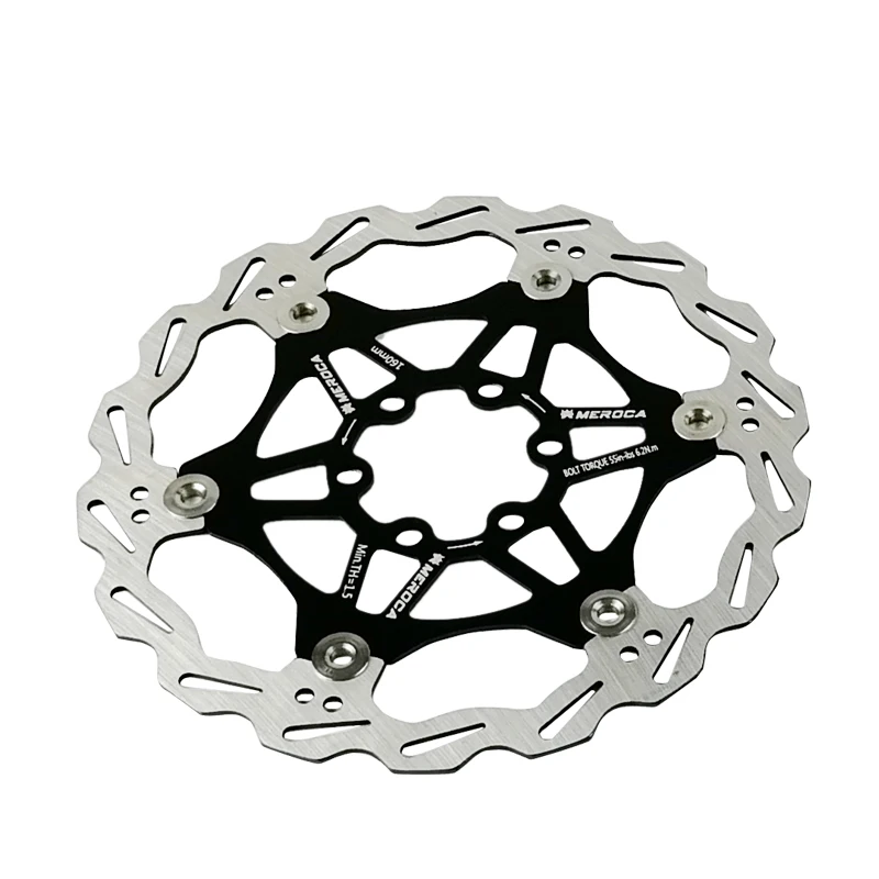 MEROCA MTB велосипедные роторы Сверхлегкий многоцветный плавающий тормозной ротор