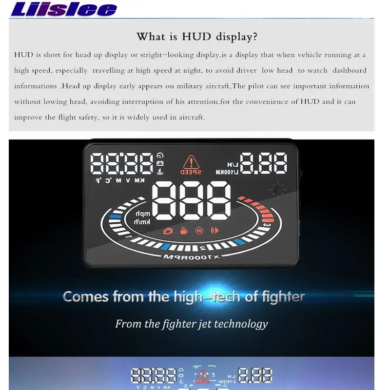 Автомобильный HUD Дисплей для Acura CSX/ILX/MDX/TSX/RSX/ZDX AUTO OBD безопасный проектор вождения