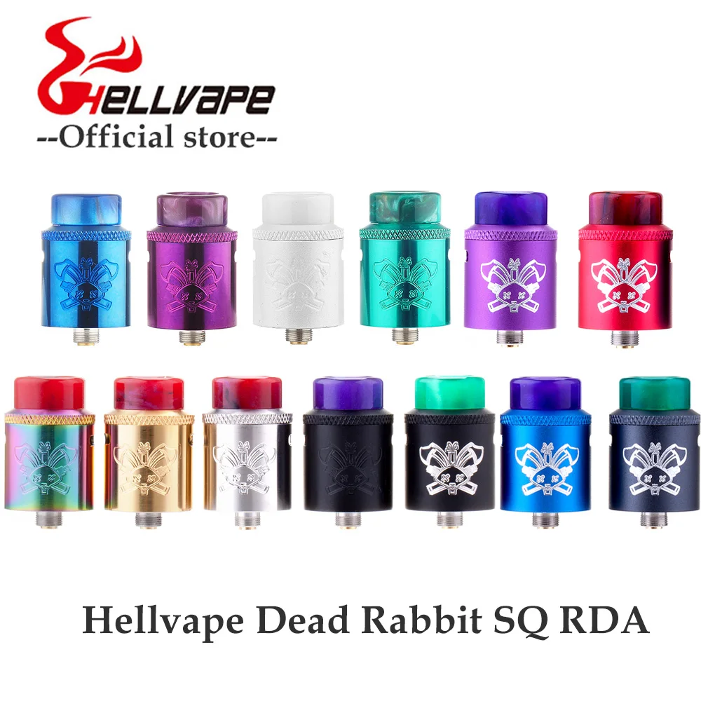 original Hellvape Dead Rabbit SQ BF RDA electronic cigaretter atomizer for Squonk box mod easy to use PK AMMIT RTA vape tank | Электроника