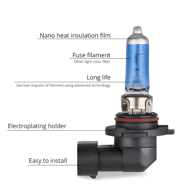 2 шт. автомобильные галогенсветильник лампы H10 12 В 42 Вт 6000K|headlight bulb|super whiteh10 12v |