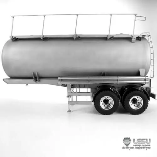 LESU 20 футов металлическая тележка масляного бака Газ-танкер для перевозки бензина, полуприцеп 1/14 RC модель трактора TH14419
