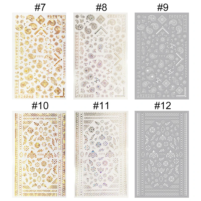 1 шт. 3D наклейки для ногтей Переводные Водные Наклейки розы мультиузорные дизайна