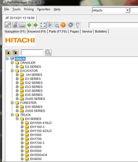 Бесплатная доставка руководство по искусству HITACHI 2013 каталог деталей (каталог) 03 |