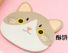 В форме кошки подставка для чая подставка для чашки коврик для кофейных напитков для питья силиконовая подставка для подстаканника - Цвет: 3