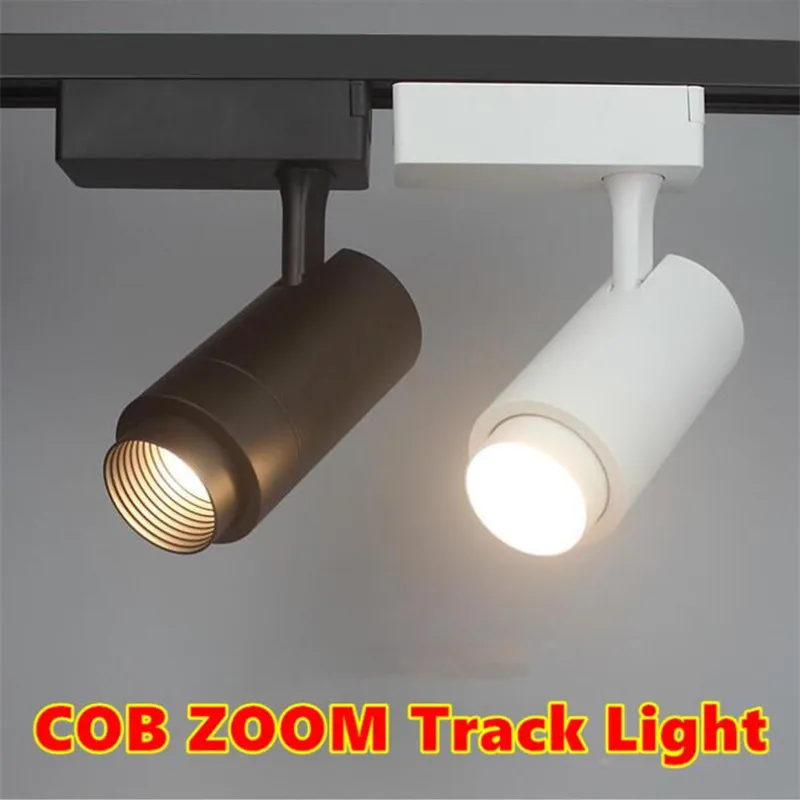 Масштабируемый светодиодный рельсовый прожектор 15 Вт 25 35 CREE COB для освещения
