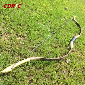 25-80IBS высокое качество ручной работы коричневый длинный лук изогнутый лук для стрельбы из лука на открытом воздухе охоты