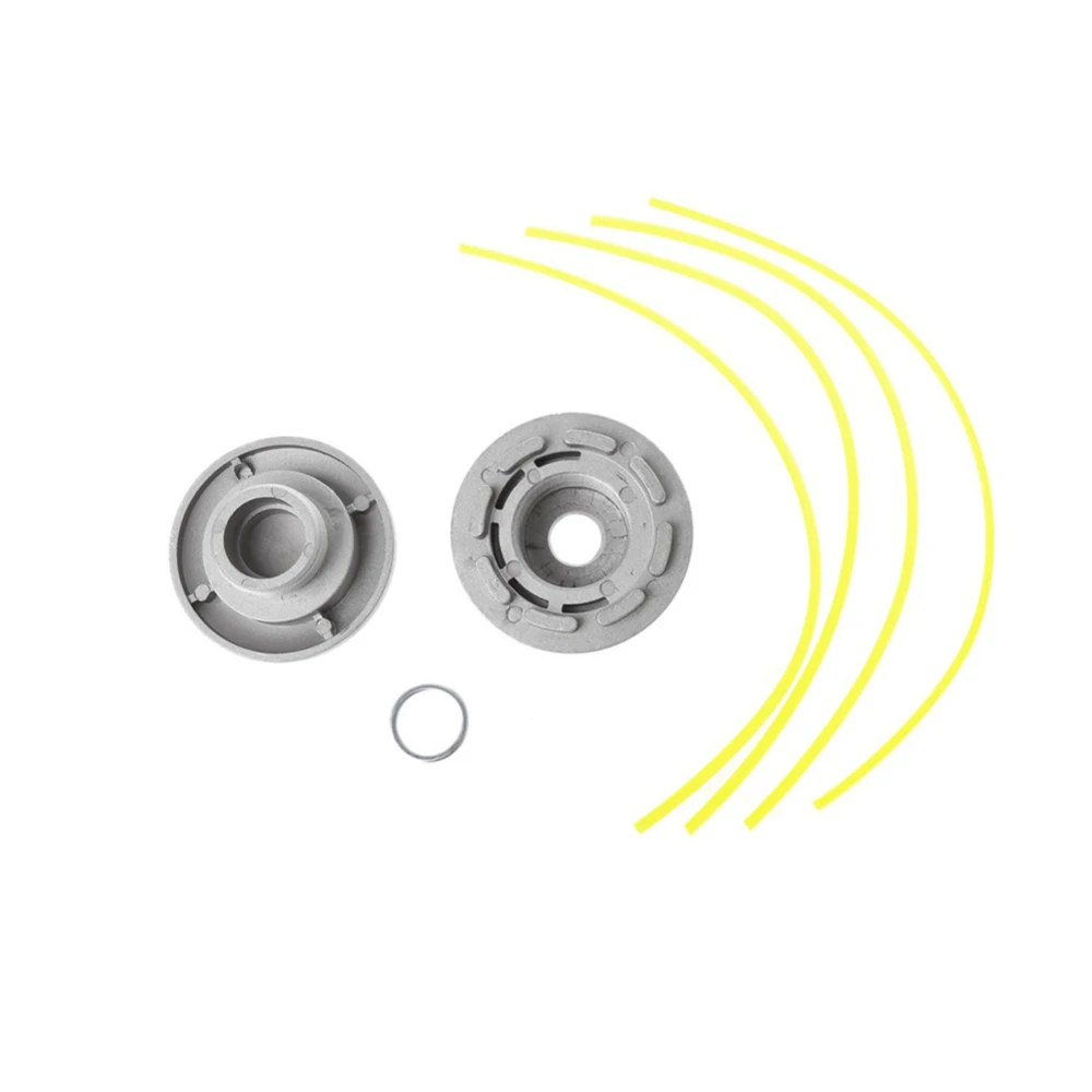 Aluminum Grass Trimmer Head with 4 Lines Brush Cutter Head Lawn Mower Accessories Cutting Line Head