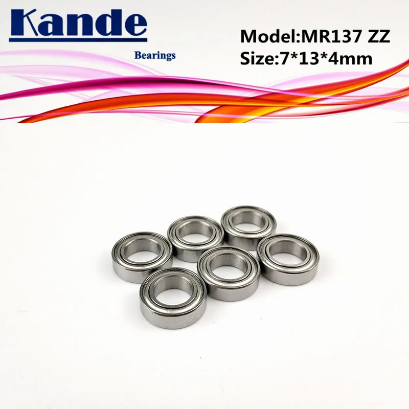 10 шт. Миниатюрные шарикоподшипники Kande MR137ZZ 7x13x4 MR137 MR137|Валы| |