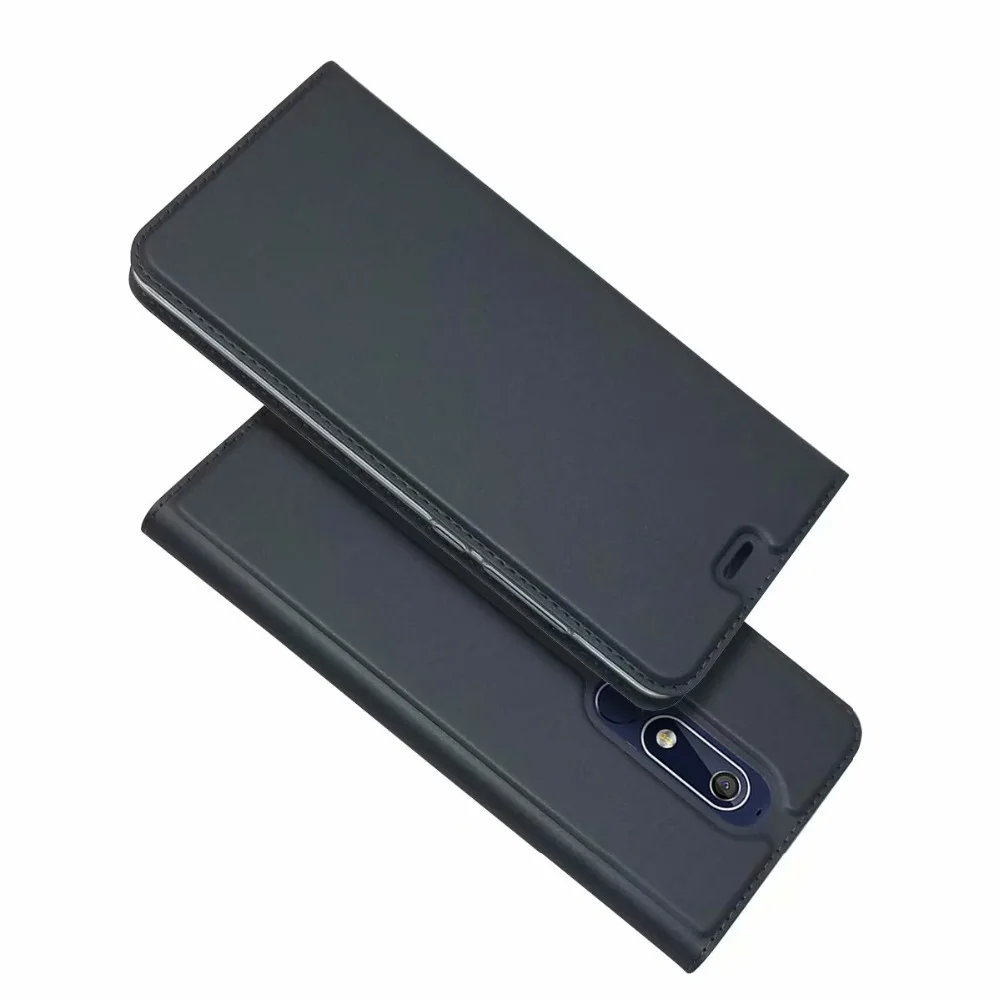 Для Nokia 5,1 Plus/Nokia 6,1 Plus раскладной Магнитный чехол книжка Kickstand карта защитный чехол закрытый кожаный чехол
