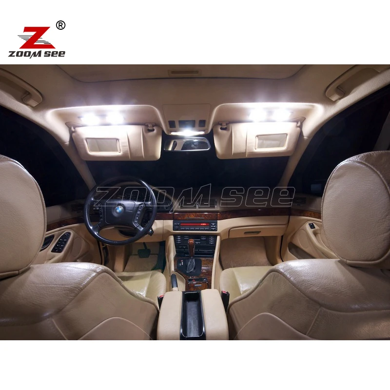 Комплект светодиодных ламп для салона автомобиля 21 шт. + лампа номерного знака BMW