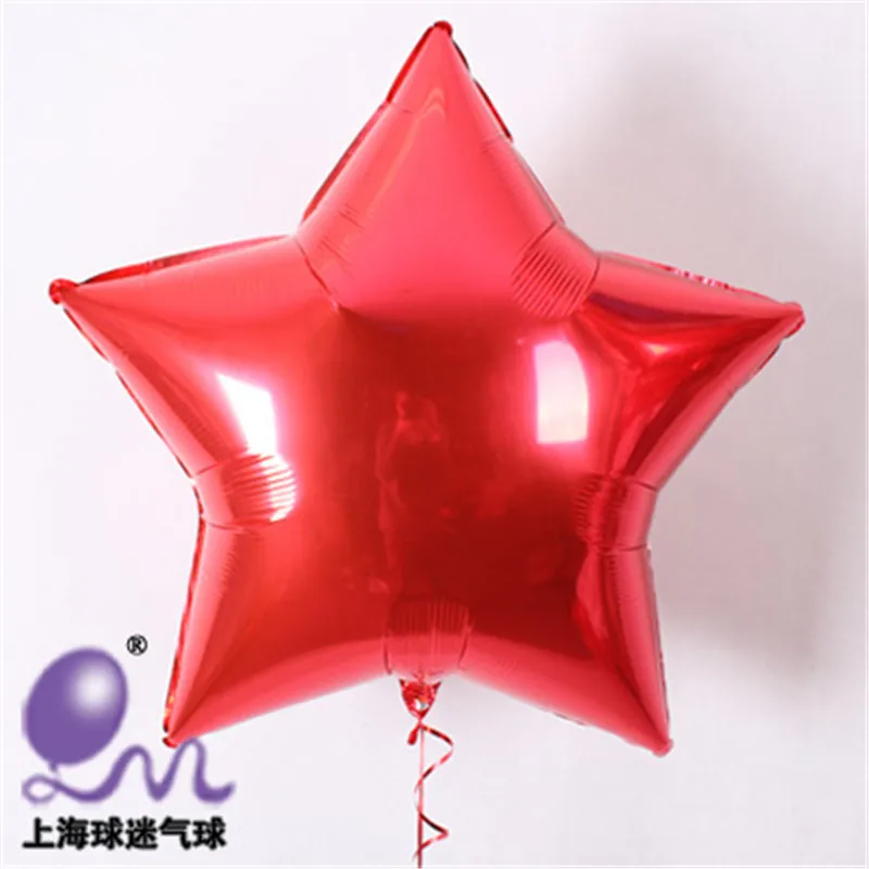 1pc 36-inch Pentacle Heart-shaped Aluminum Foil Balloon Wedding Room Decoration Birthday Party Surprise Floating Helium | Дом и сад