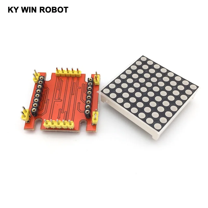 Красный светодио дный MAX7219 точечная матрица модуль микроконтроллера DIY KIT SPI