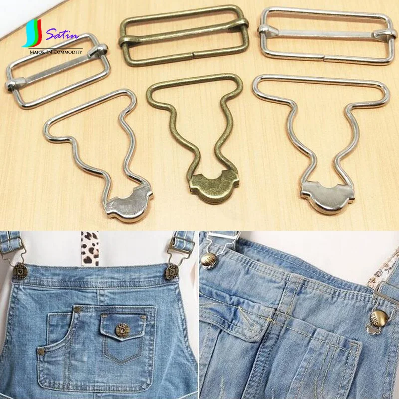 Серебристые или бронзовые брюки Металлическая пуговица для брюк Женская