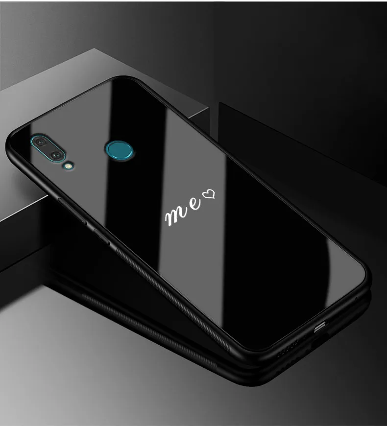 23 Для huawei P Smart чехол для оргстекло PC чехол для телефона черный ТПУ бампер для huawei Honor 10 Lite Крышка P Smart 6,21 - Цвет: 23