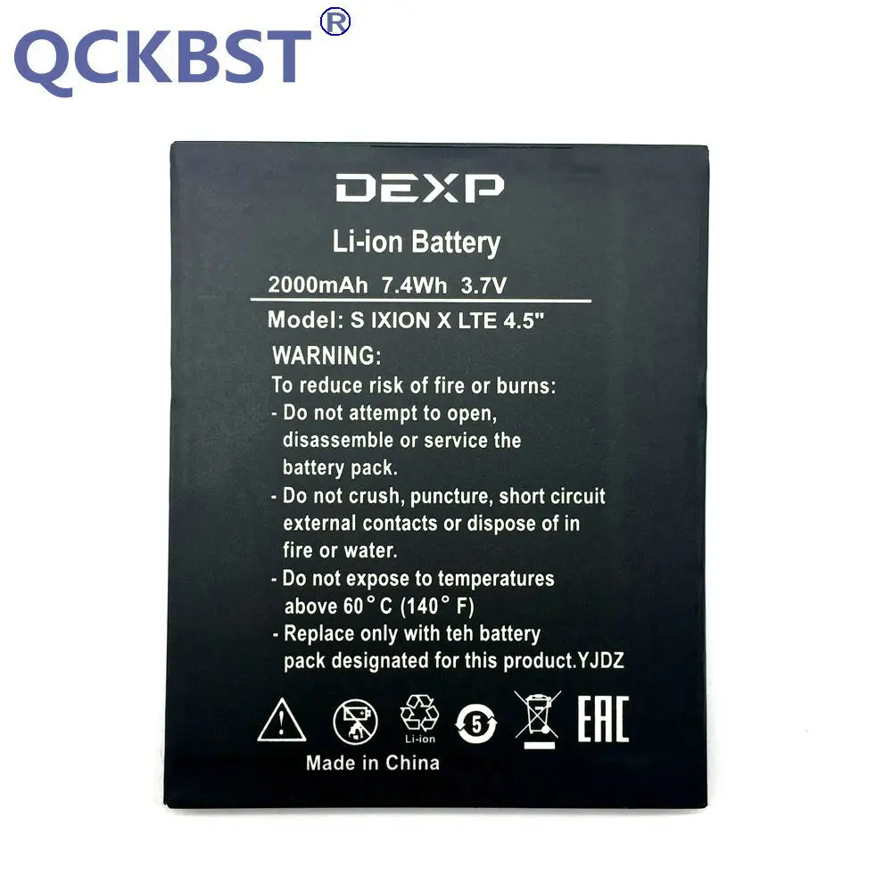 Аккумулятор S Ixion X LTE 4 5 дюйма батарея для телефона DEXP INNOS аккумулятор емкостью 2000