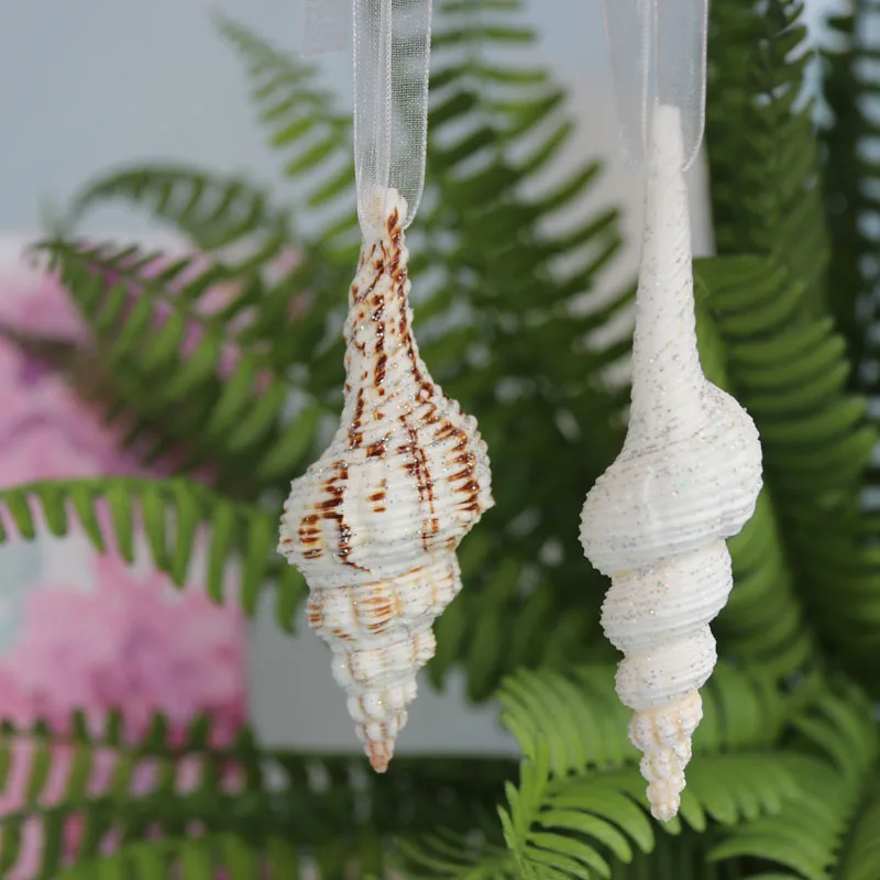 Бесплатная доставка (6 шт./лот) мигающие ракушки шпинделя Рождественский кулон и