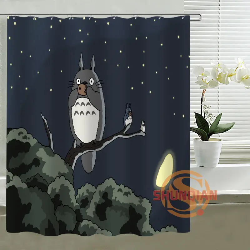 Пользовательская занавеска для душа my neighbor totoro ванной водонепроницаемая из