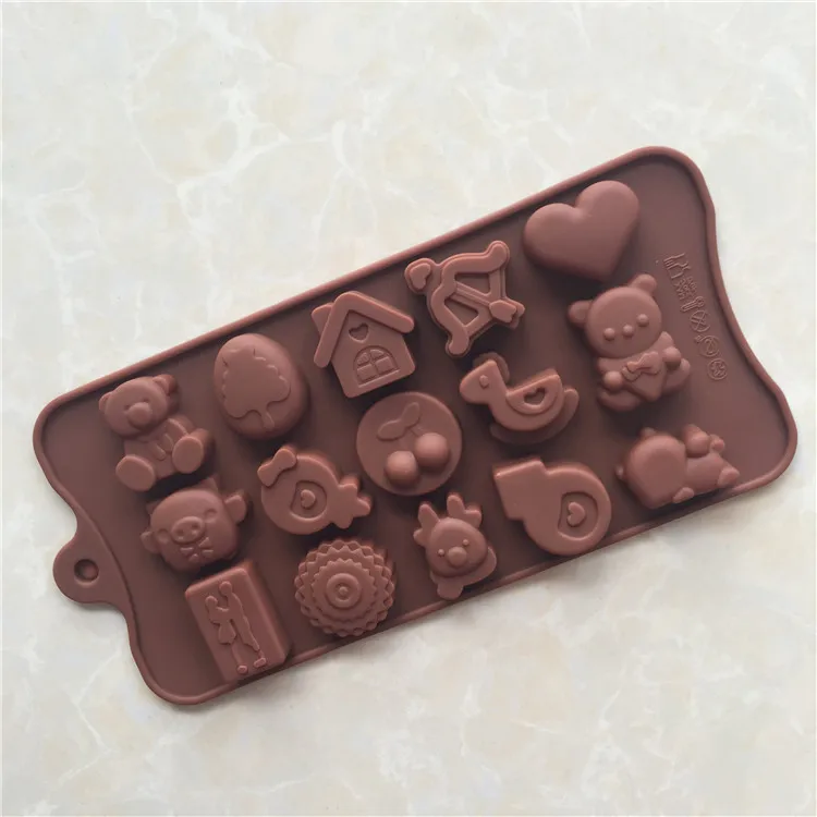 Love Little Bear Chocolates модель ледяного блока гипса DIY Режим обучения выпеканию бытовые
