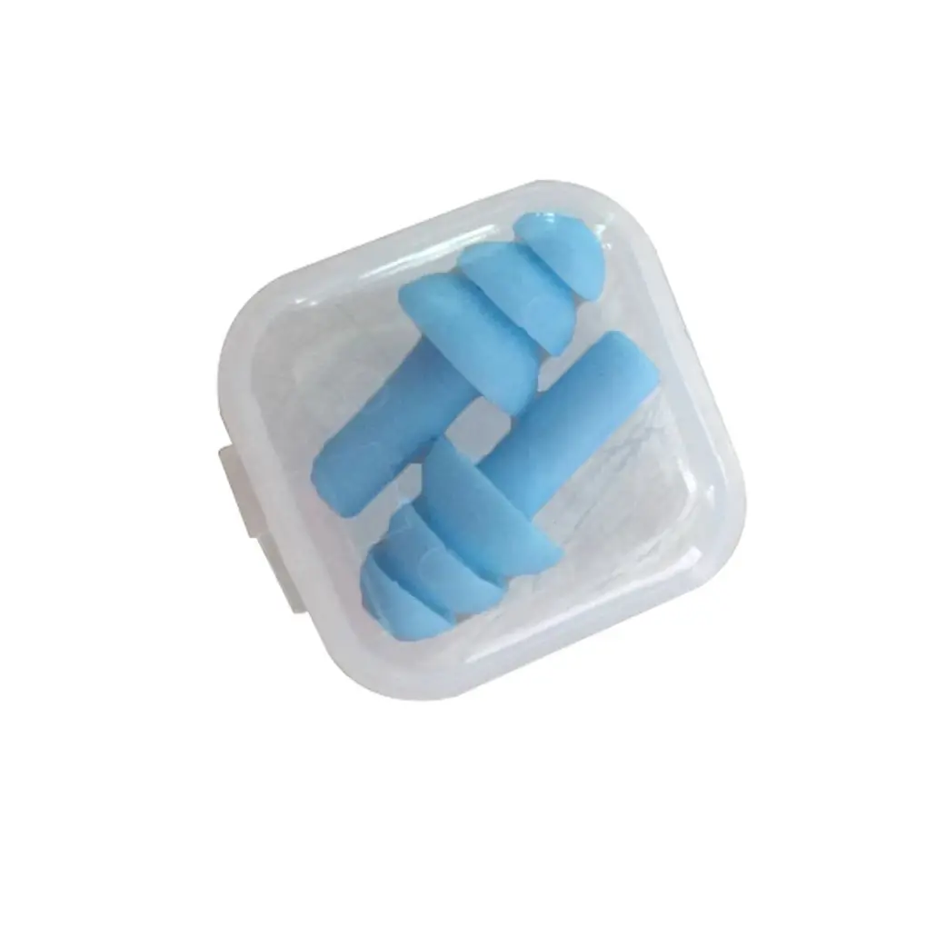 07(1 Pair Earplug) Горячая Распродажа, 6 цветов, силиконовый зажим для носа с ушными затычками, набор, шумоизоляция, защита ушей, затычки для ушей - Цвет: 07(1 Pair Earplug)
