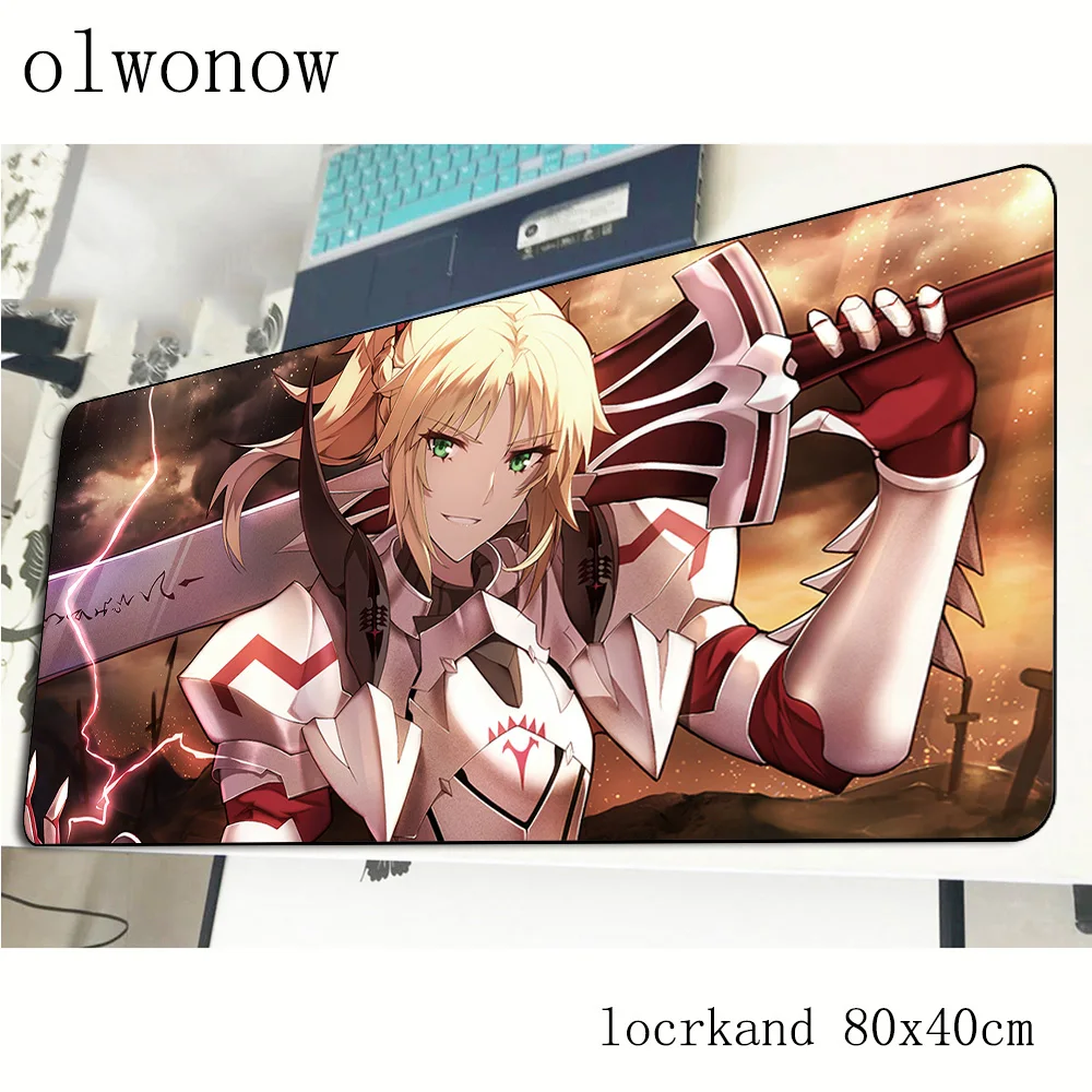 Fate Apocrypha mouse pad 80x40cm High quality mousepads best gaming mousepad gamer big personalized mouse pads keyboard pc pad