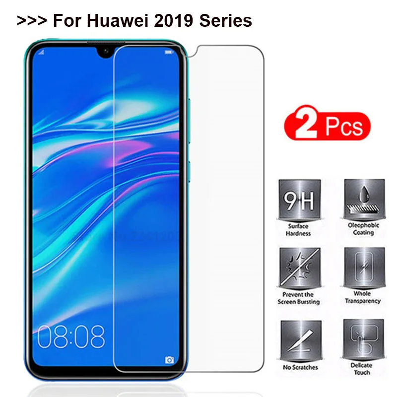 

2 шт Защитное стекло для Huawei Y6 Pro 2019 стекло на Huawei Y7 Pro2019 закаленное стекло для Y6 Pro 2019 защитный чехол для экрана