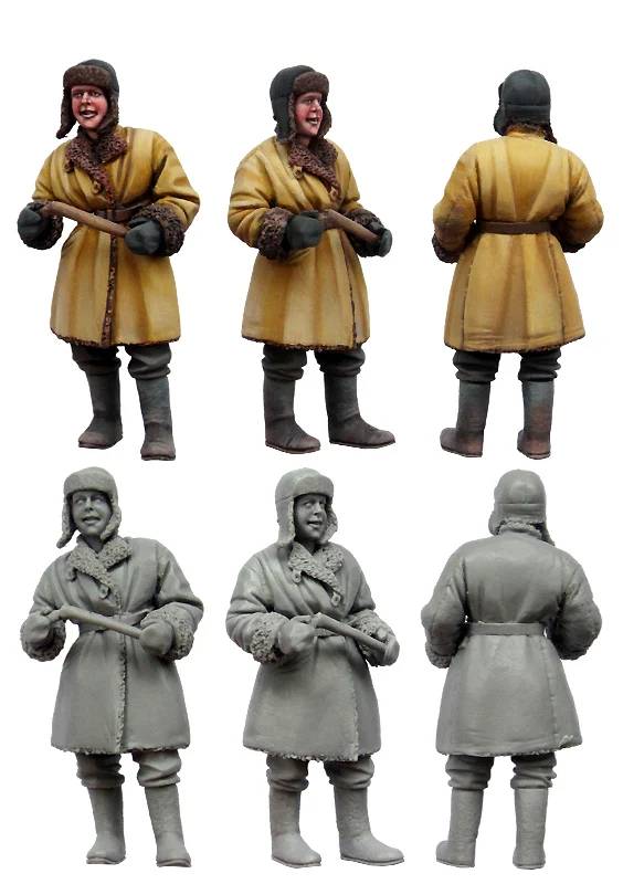 [Tuskmodel] Фотополимерная модель в масштабе 1 35 детская война набор 2|model figure kits|resin model