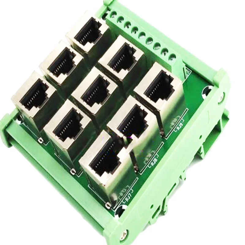 9 портовый разъем RJ45 rj45 8P8C для разборки интерфейса флэш платы терминал