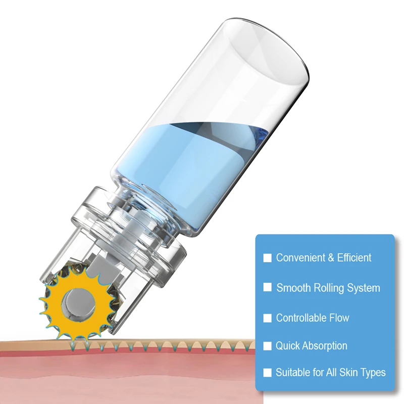 

New 64 Pin Micro Needle Titanium needle Tips Hydra Roller Hyaluronic Acid Skin Care Anti Wrinkle Acne Reduce Pore Tighten Whiten