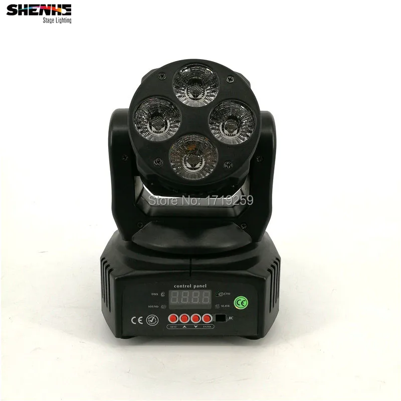 2 шт./лот Мини светодиодный движущийся световая головка 4x18 Вт RGBWA + УФ DMX