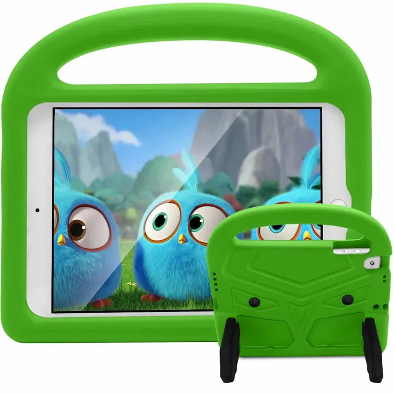 Ударопрочный чехол Sparrow EVA Foam для нового iPad 9,7 9,7 дюймов ручка чехол для планшета детский прочный защищенный толстая кожа - Цвет: Green
