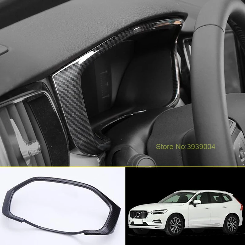Для Volvo XC60 2018 1 шт. матовый серебристый ABS хром украшения для приборной панели