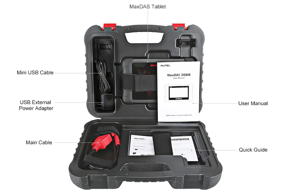 Autel MAXIDAS DS808 OBD2 сканер OBDII OBD 2 Авто диагностический сканер инструмент TPMS программируемый ключ программист Maxisys MS906