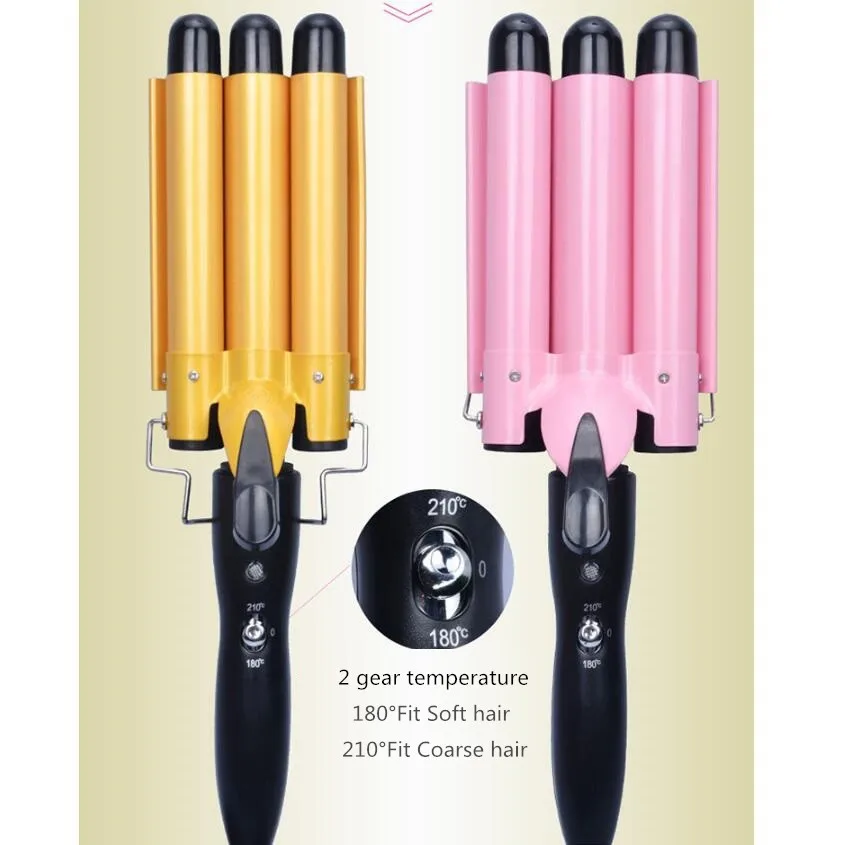 Плойка керамическая Тройная бочка профессиональные щипцы для завивки волос