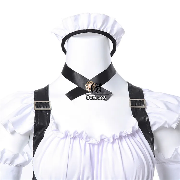 ROLECOS игра Fate Grand Order Косплей Костюм Tamamo no Mae косплей костюм одежда горничной с головной убор для женщин Косплей Костюм
