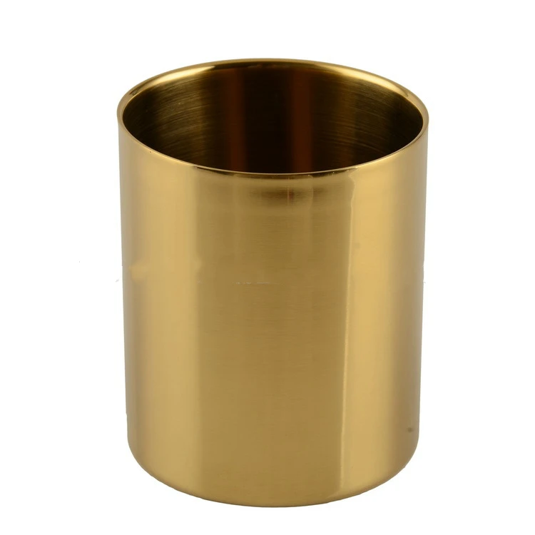 Type 3 Gold Кружка для кофе с двойными стенками из нержавеющей стали для путешествий, небьющаяся чашка для детей, термоизоляционный стакан, молочные чашки, чайные кружки с крышкой - Цвет: Type 3 Gold