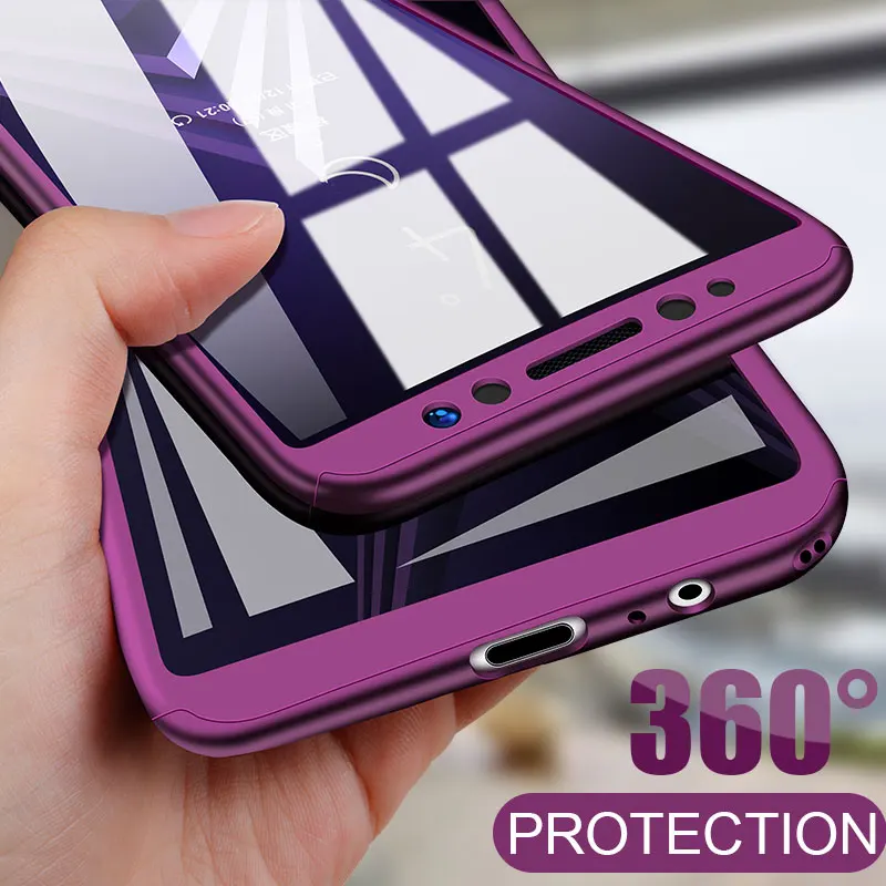 360 полный защитный чехол для samsung Galaxy M20 A8 A6 J4 J6 J5 J7 Plus Prime Pro A750 2018 S9 S8 S10 Note 9 8 S7 край |