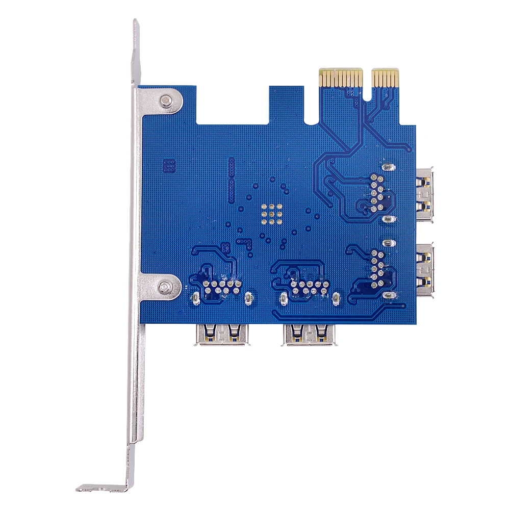 CHIPAL PCI-E 1X до 4 USB 3 0 карта расширения PCIE 16X адаптер PCI Express порт множитель