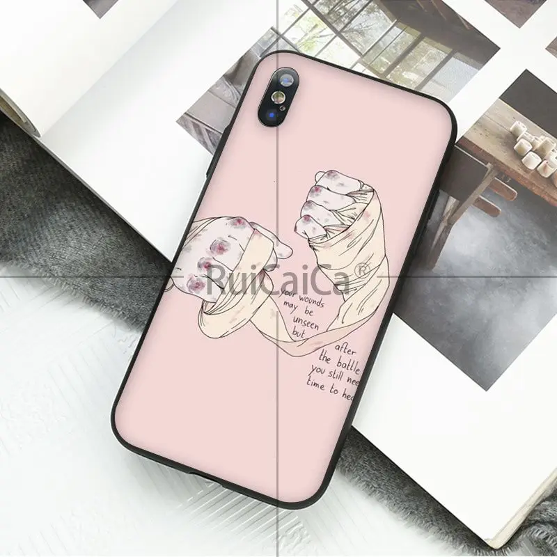 Ruicaica мультфильм Боксерские перчатки для девочек Новинка чехол телефона Apple iPhone 8 7