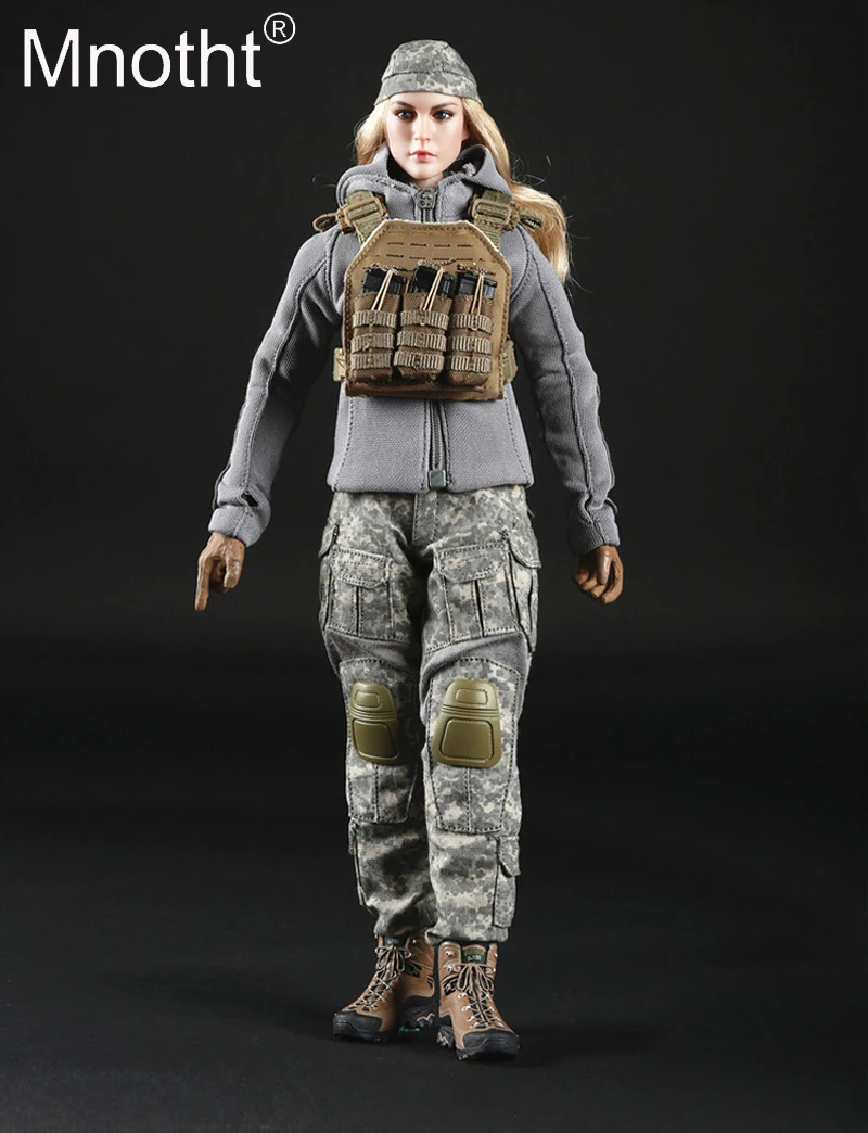 

1/6 Female Shooter Clothing Suit & coat/combat pants/Belt/Triplet cartridge/glove/Combat boot FG017 Set For 12in Action Figure