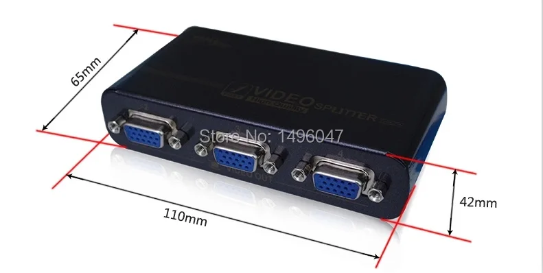 EKL 1 до 4 порта VGA video splitter дубликатор 1-in-4-out 350 МГц устройства cascadedable Сапоги