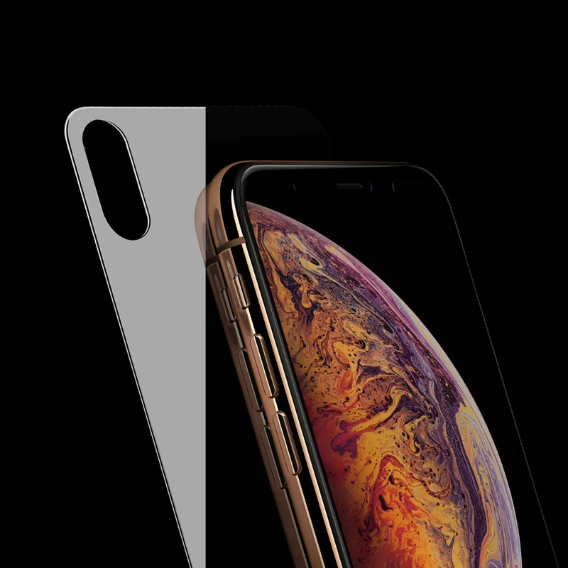 2 шт. = передняя+ задняя защитная пленка для iPhone XS MAX XR X 5 5S SE 4 4S пленка на весь корпус закаленное стекло для iPhone 8 7 6 6S Plus