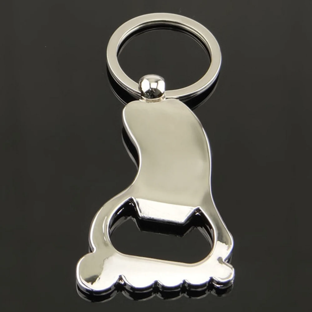 

Personalized wedding giveaways free logo gifts Foot shape Bottle Opener personalized free with Mr+Ms 2018/8/8 or any text