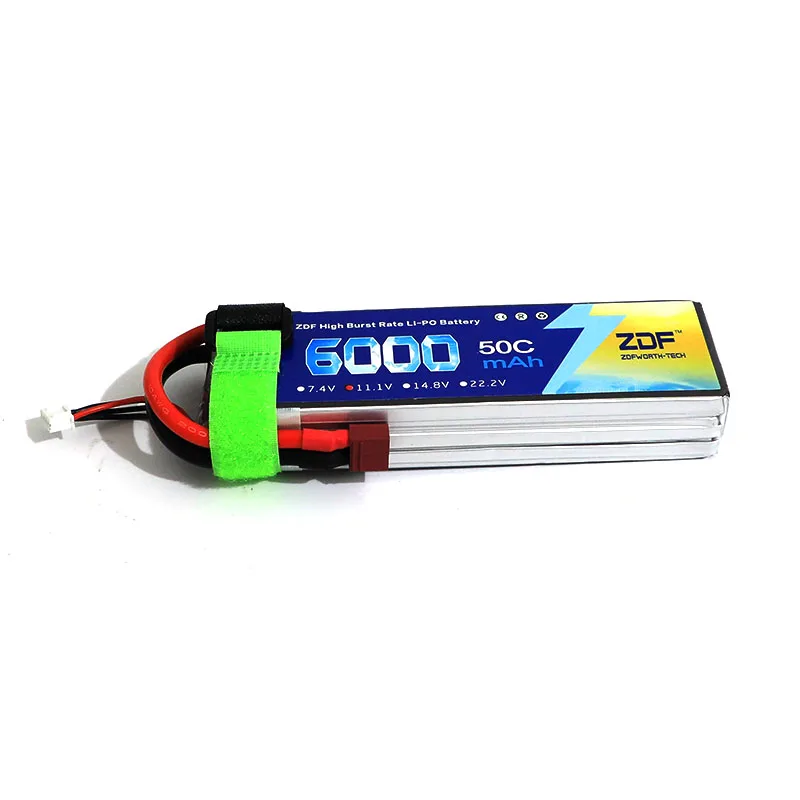 Аккумулятор ZDF RC Lipo 3S 11 1 В 6000 мАч 50C Max 100C для Traxxas AXIAL SCX10 II JEEP 1/10 Самолет Вертолет AKKU 2